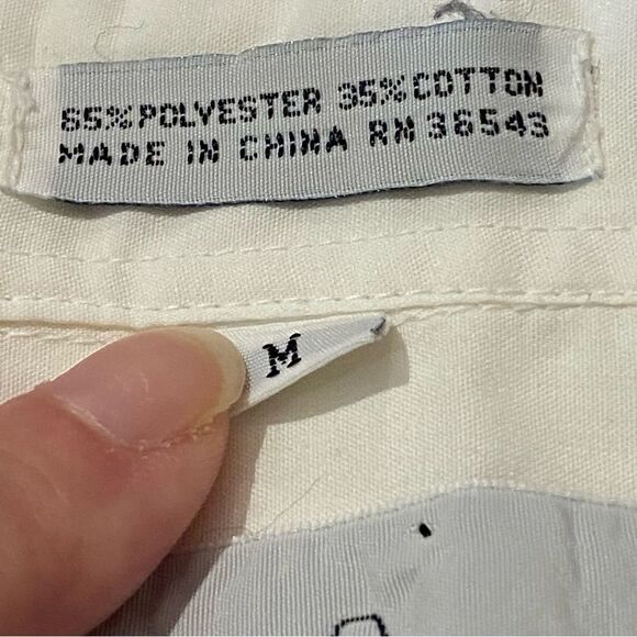 Creative Artwear Hand Painted Button Down Shirt Signed By Artist Women's M - Picture 3 of 16